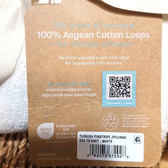 WELLBE turkish Towel SET - Picture 5 of 7